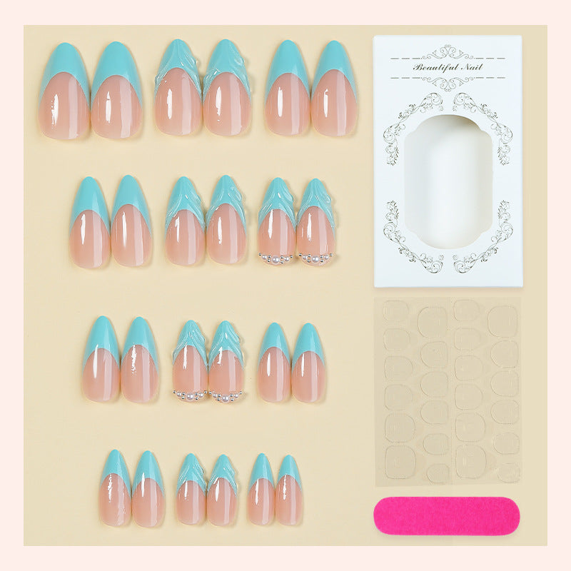 Premium Decorative Press-On Nails Set with Elegant Design Kalsten