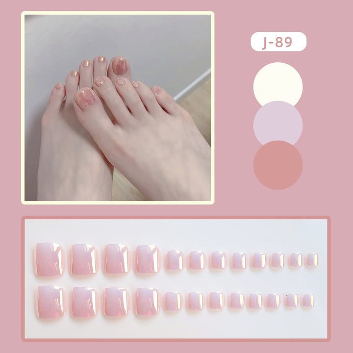Glossy Press-On Toenail Art Kalsten