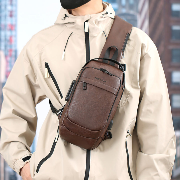 Versatile Leather Crossbody Sling Bag Kalsten