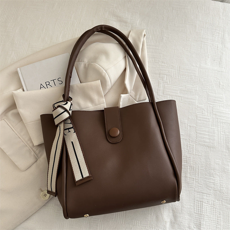 Minimalist Faux Leather Tote