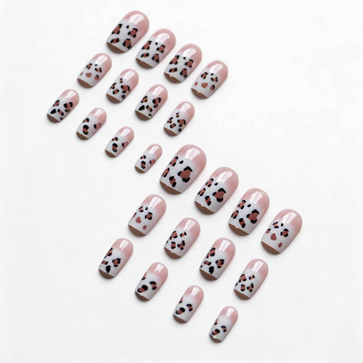 Elegant Leopard Print Nail Art