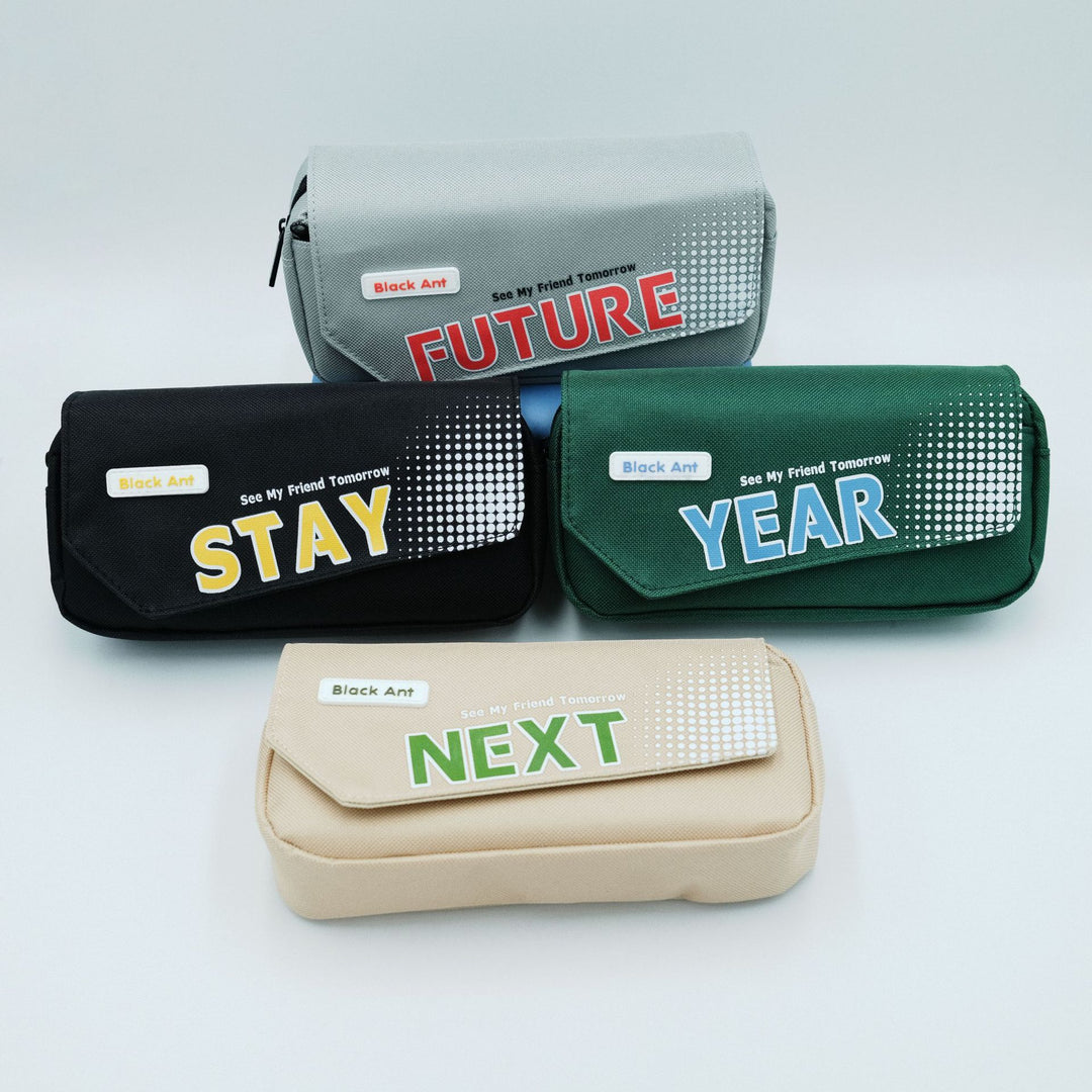 Creative Graphic Zippered Pencil Case