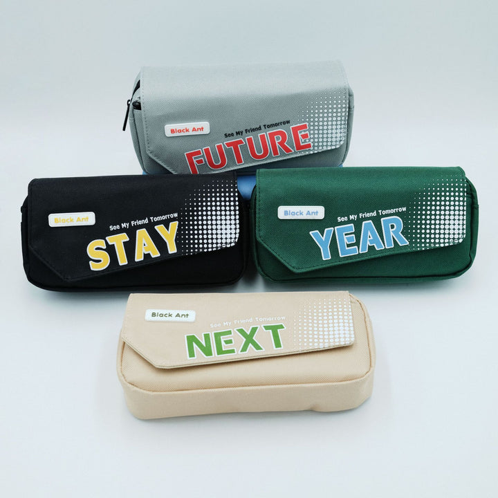 Creative Graphic Zippered Pencil Case