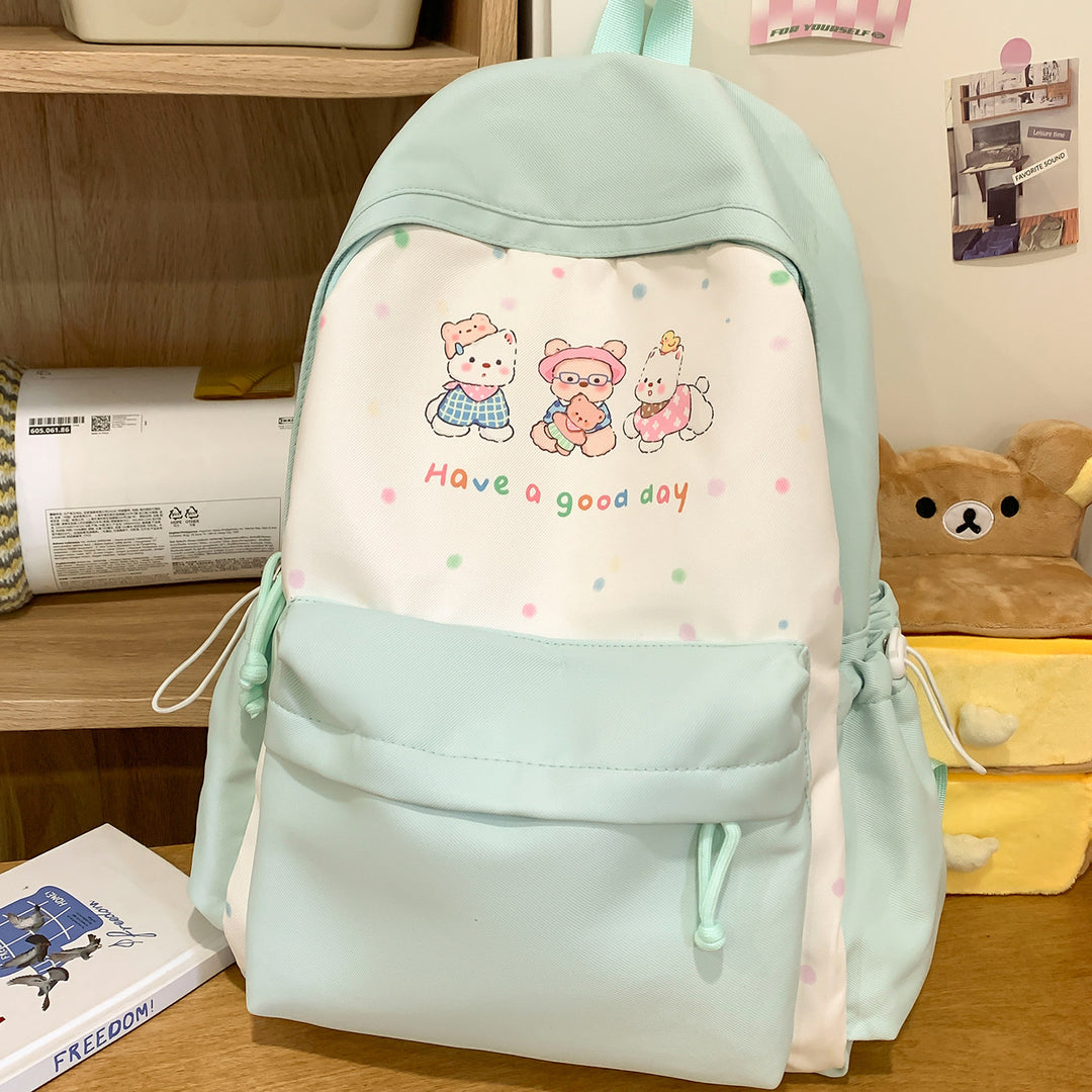 Cute Illustrated Animal-Themed Backpack Kalsten