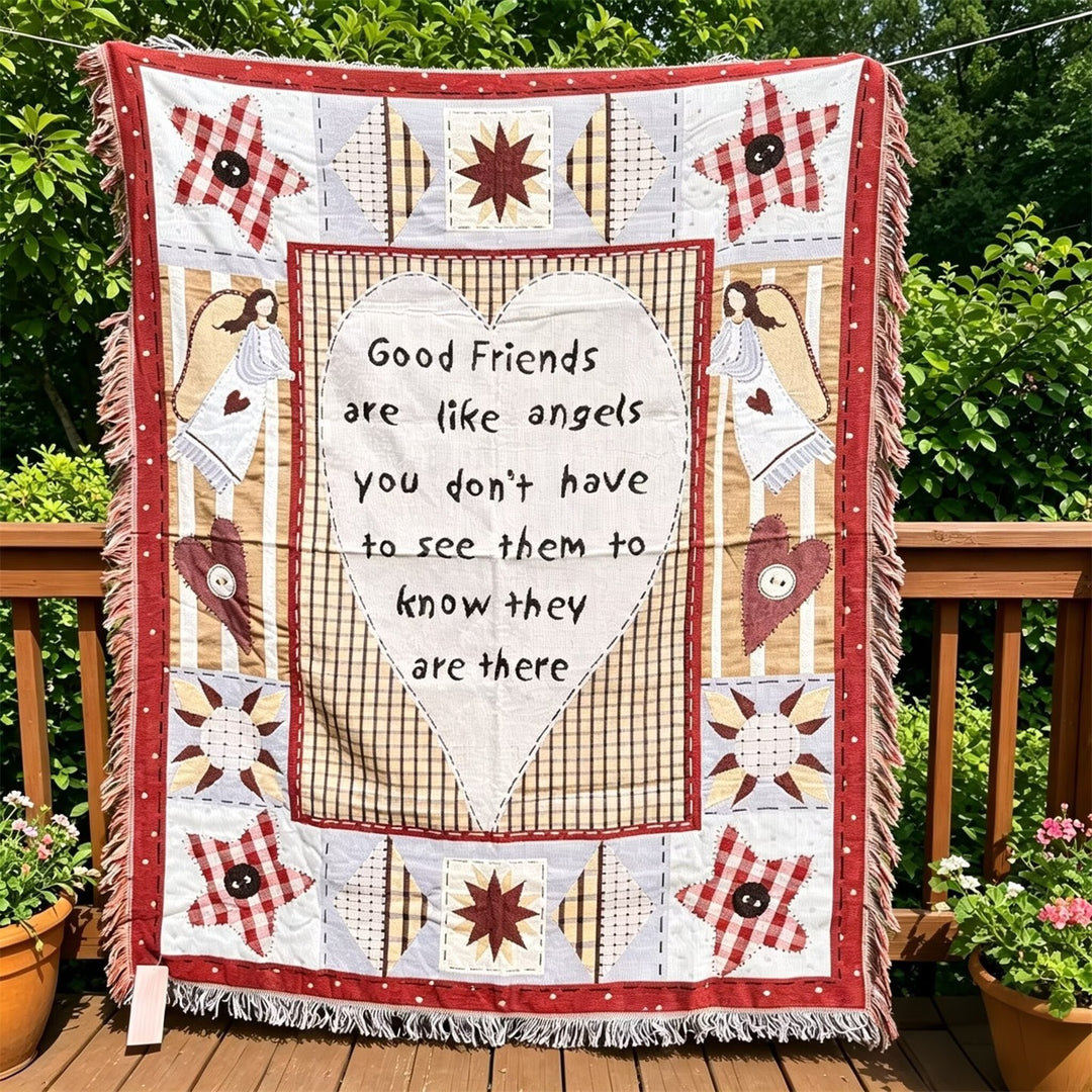 Inspirational Quilted Throw Blanket