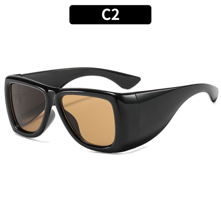 Bold Avant-Garde Shield Sunglasses