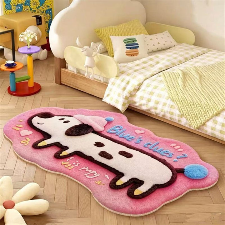 Cartoon-Themed Plush Area Mat