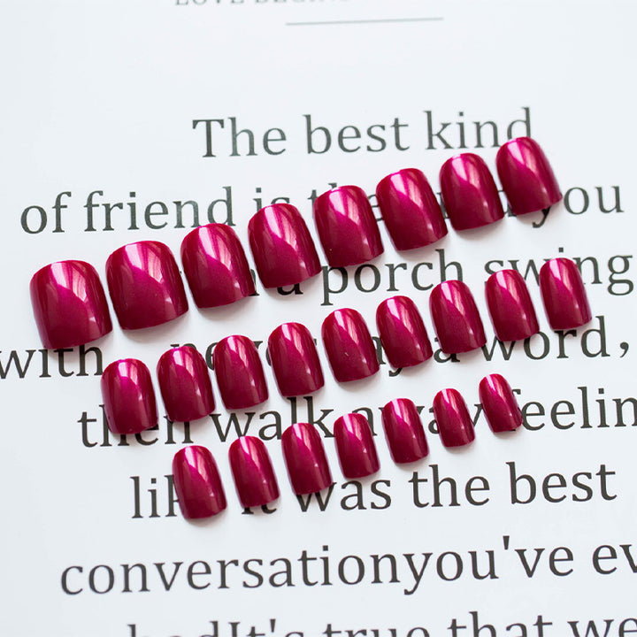 Glossy Medium-Length Press-On Nail Set Kalsten