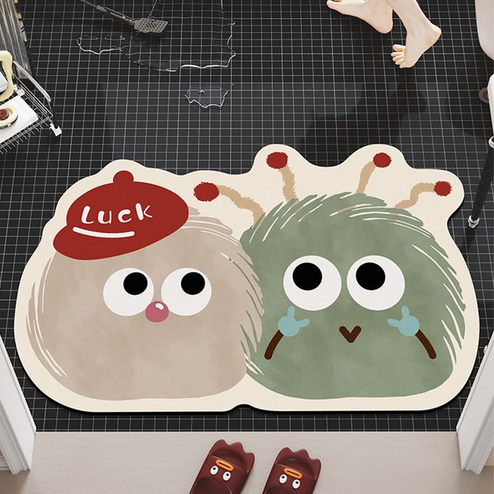 Cartoon-Themed Plush Bath Mat Kalsten