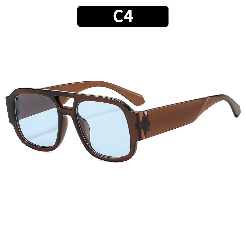 Futuristic Geometric Square Sunglasses