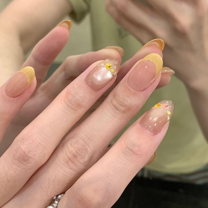 Artificial nails with elegant flower design Kalsten