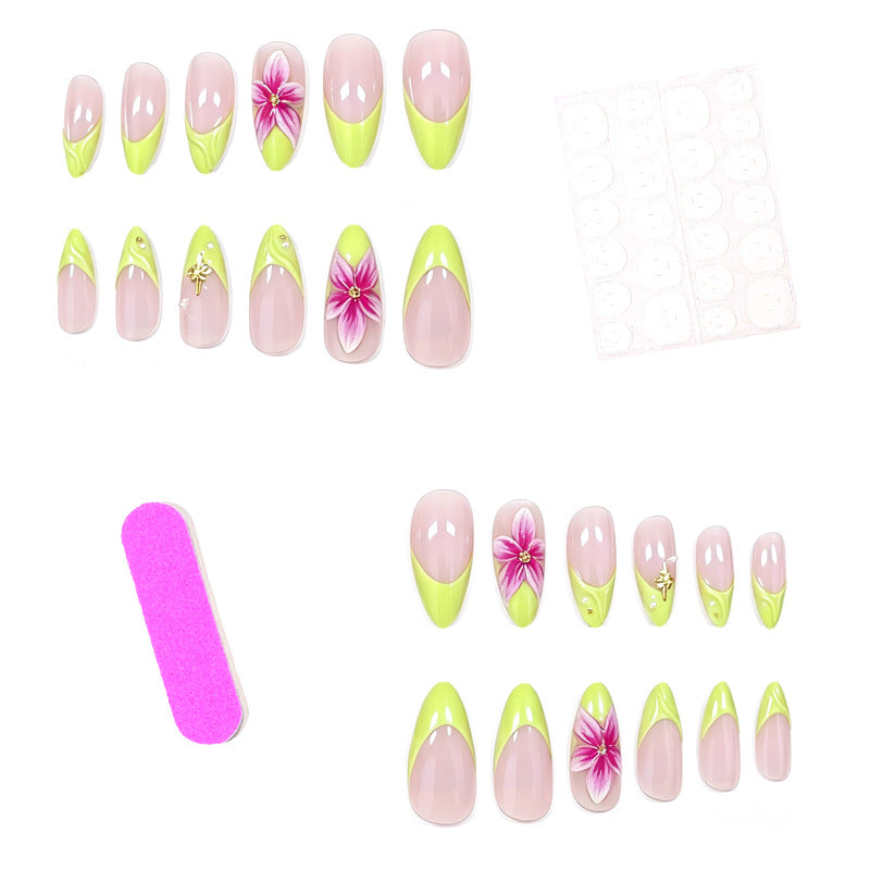 Floral Articulated Nail Enhancements Kalsten