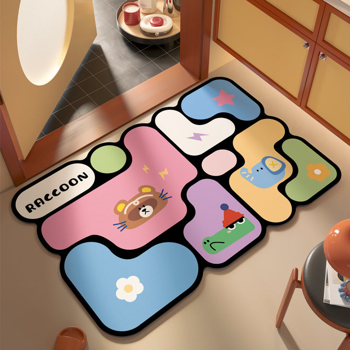 Decorative Abstract Design Area Mat Kalsten