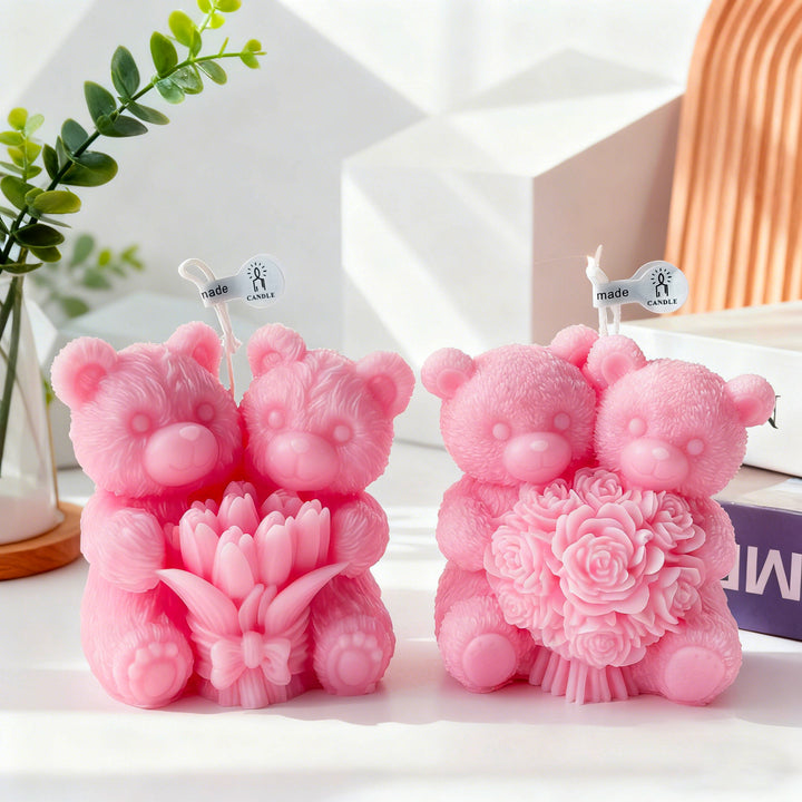 Bear-Shaped Decorative Candle