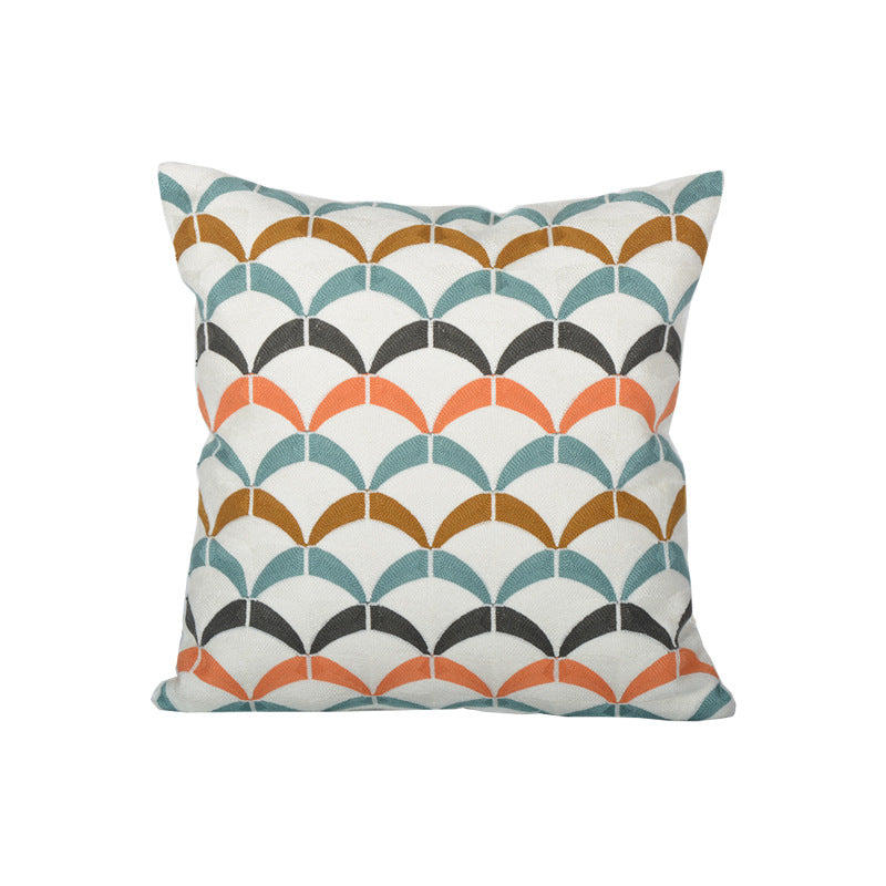 Cushion with artistic starfish pattern