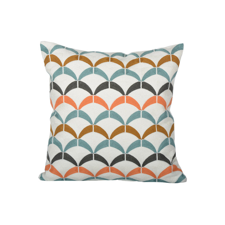 Cushion with artistic starfish pattern