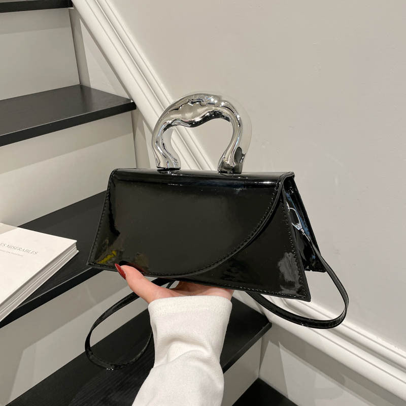 WoChic Patent Leather Handheld Purse Kalsten