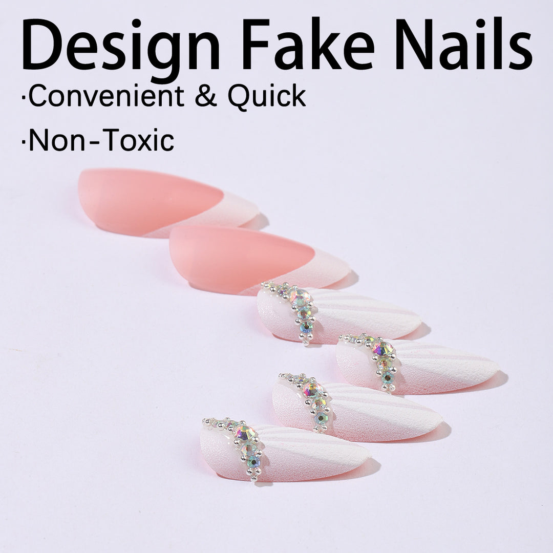 Artificial nail set with luxurious 3D embellishments Kalsten