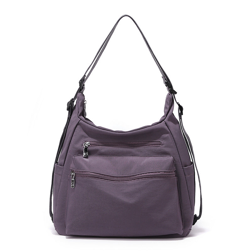 Multi-Zippered Casual Shoulder Bag Kalsten