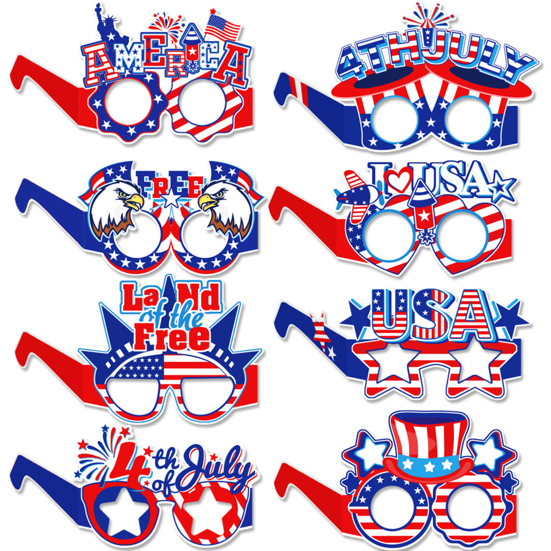 Unisex nan multi-piece hanging spiral garlands with patriotic USA cardboard pendants for party decoration Kalsten