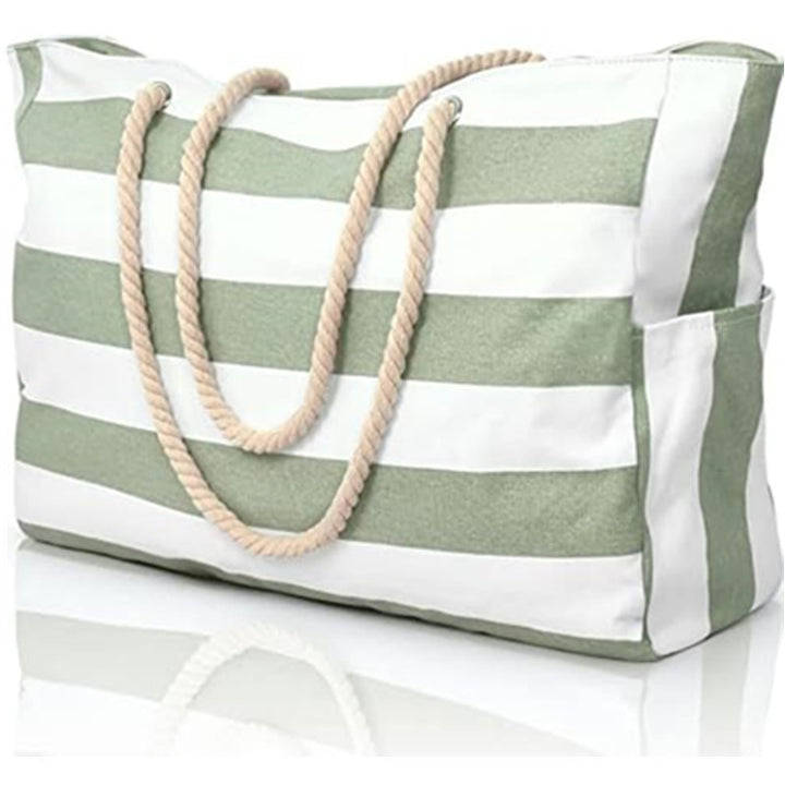Beach bag with practical outer pocket Kalsten