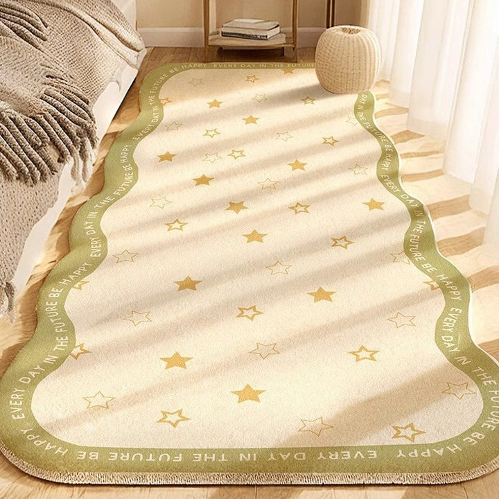 Artistic Wavy Edge Area Rug for Home Decor