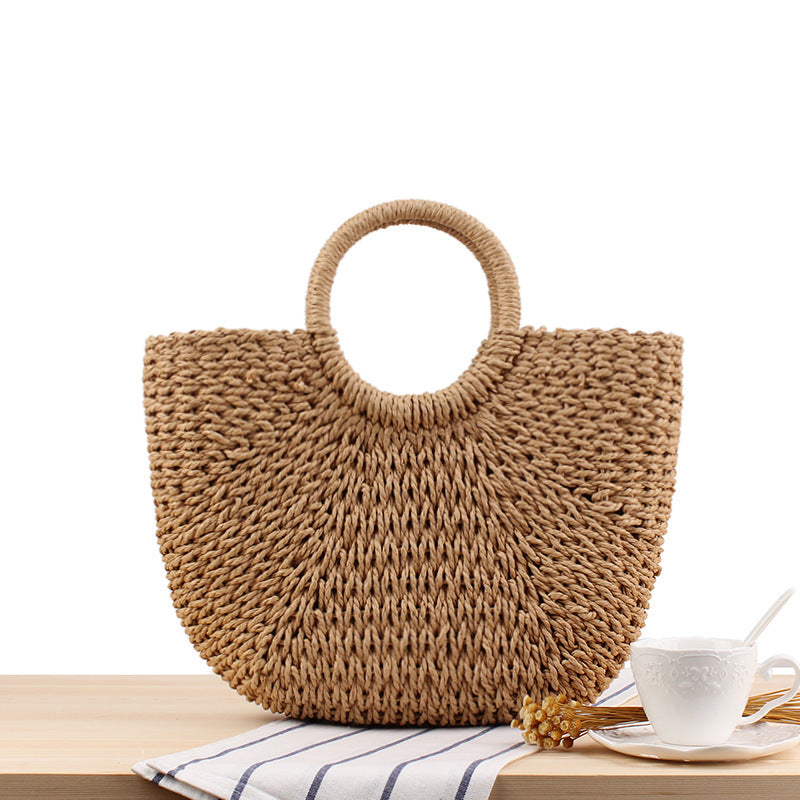 Stylish basket bag with wide handle Kalsten