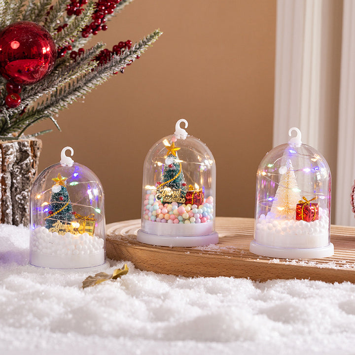 Decorative lantern with Christmas motif