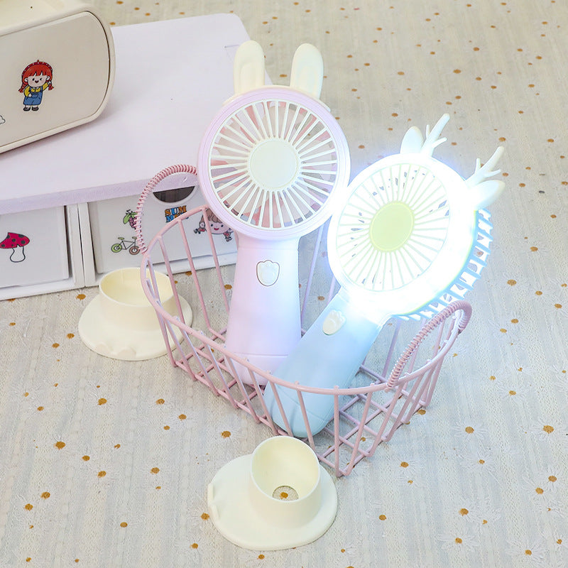 Portable USB Hand Fan with Integrated LED Light Kalsten