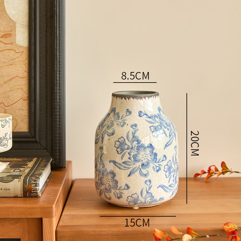 Blue & White Ceramic Vase