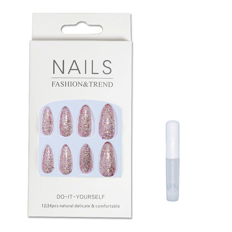 Glamorous Glitter Press-On Nail Set Kalsten