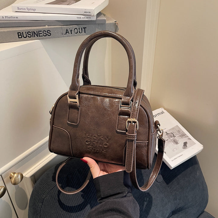 Luxurious Faux Leather Structured Handbag Kalsten