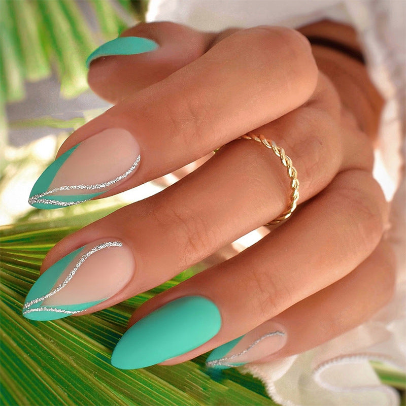 Glossy Stiletto Press-On Nail Art Set Kalsten