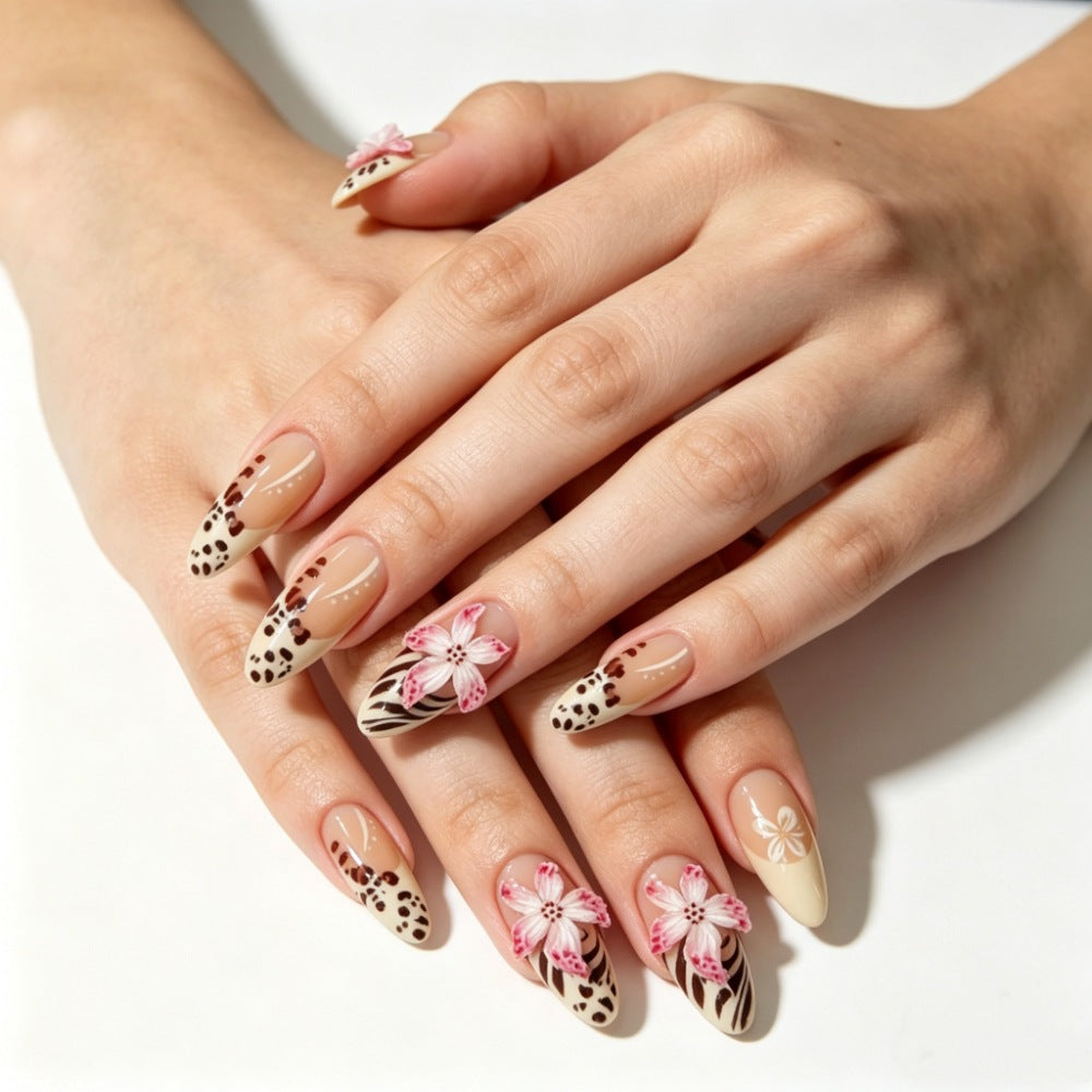 Creative Art Nails with Floral and Animal Motifs Kalsten