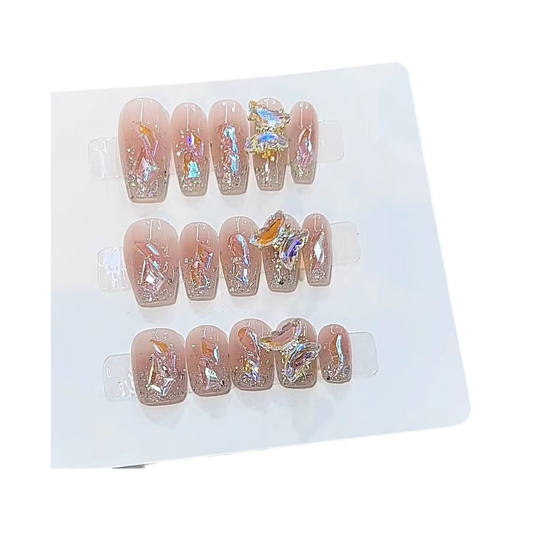 Glittery Acrylic Press-On Nails Kalsten