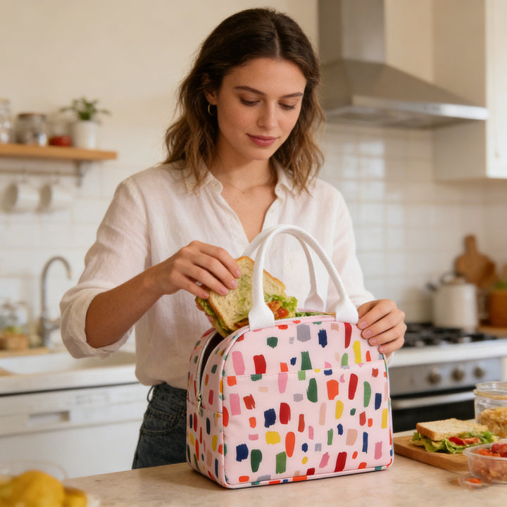 Insulated Floral Lunch Cooler