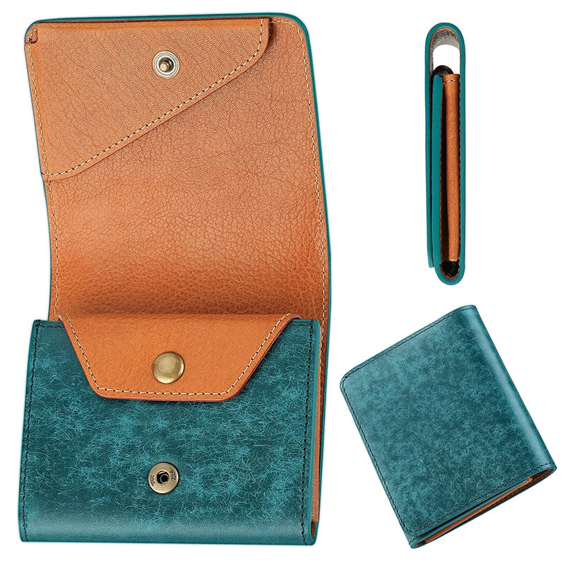 Multifunctional Leather Wallet with Coin Compartment Kalsten
