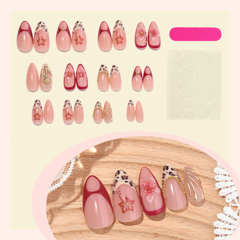 Creative nail art set with floral and elegant designs Kalsten