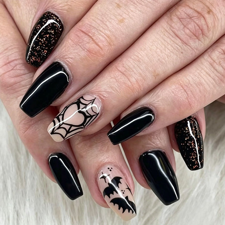 Artificial nail set with Halloween motif and creepy designs Kalsten