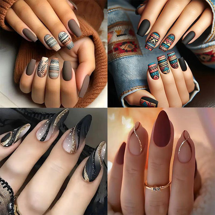 Geometric Pattern Nail Art Design Kalsten