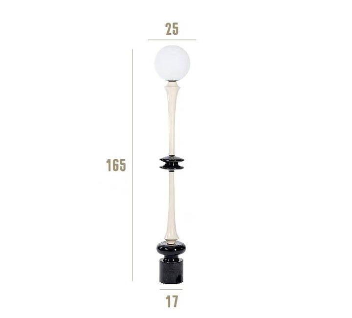 Modern Elegant Floor Lamp with Artistic Globe Shade
