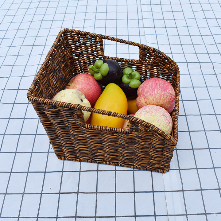 Artisan Woven Round Storage Basket Kalsten