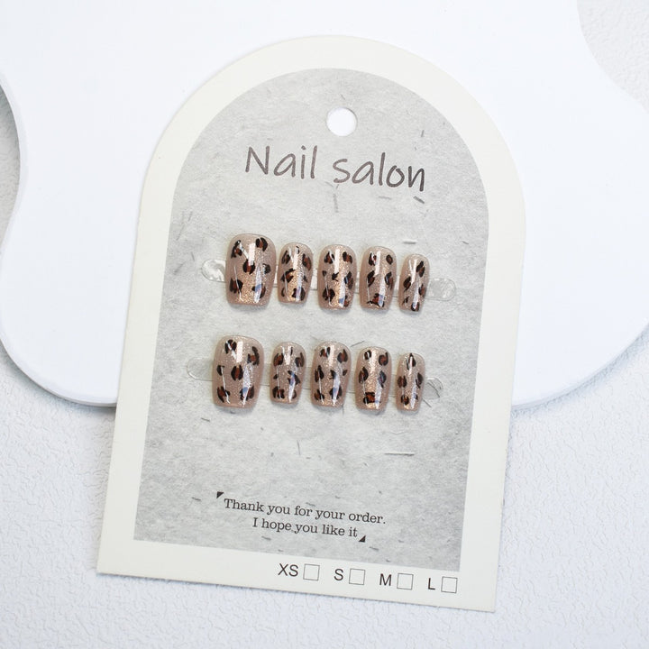 Stylish Animal Print Press-On Nails Kalsten