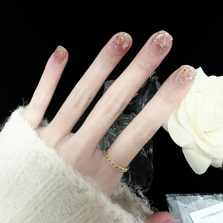Decorative Glitter Press-On Nail Tips Kalsten