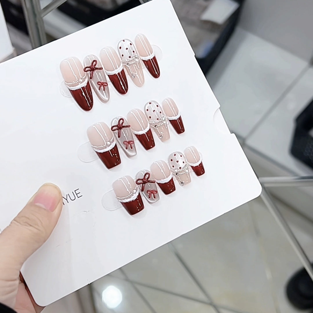 Decorative Press-On Nail Design Set Kalsten