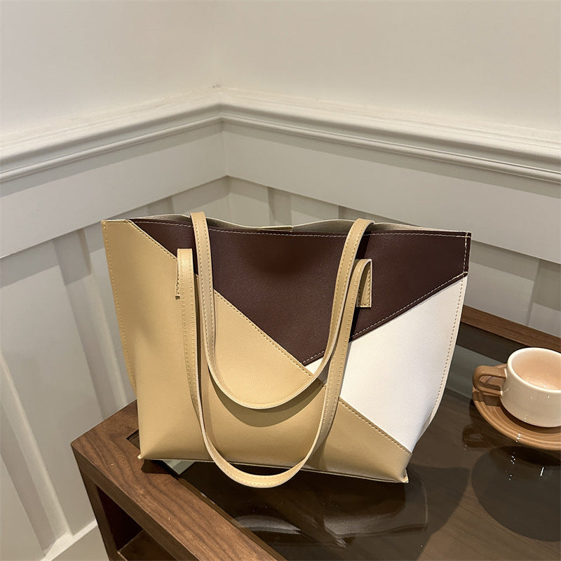 Structured Leather Tote Bag