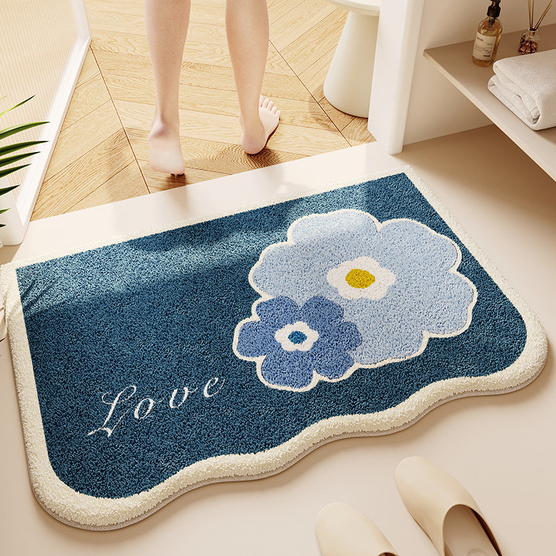 Soft Textured Bathroom Rug Kalsten