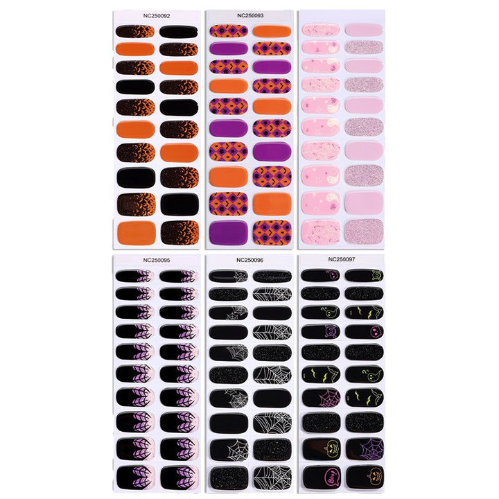 Halloween-Themed Nail Art Wraps
