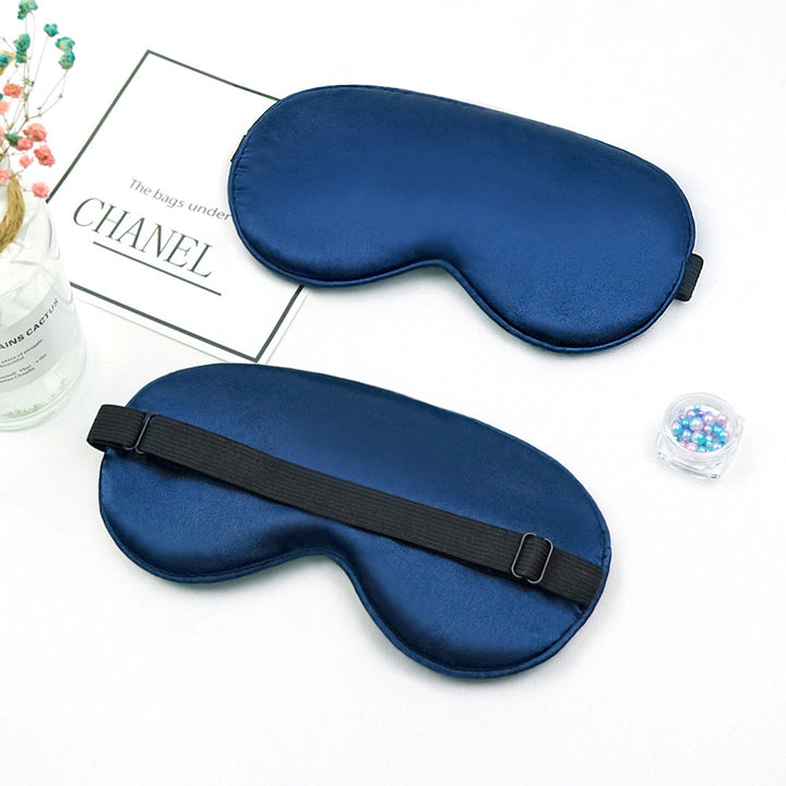 Unisex nan luxurious silk sleep mask with contoured eye cavity and adjustable elastic band Kalsten
