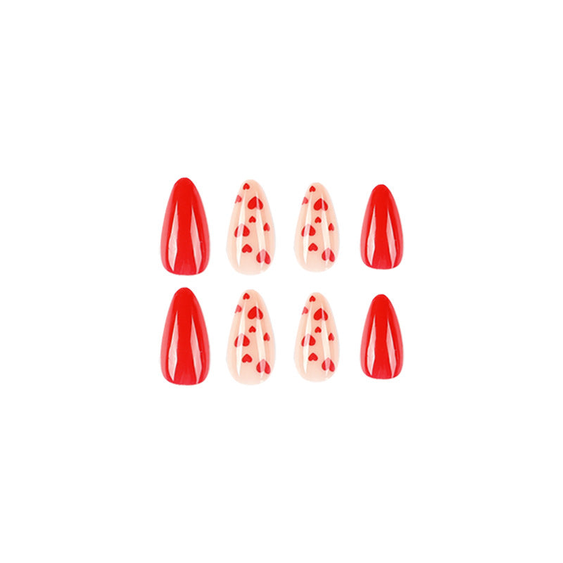 Artificial nails with heart design Kalsten